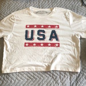 Cropped USA Shirt